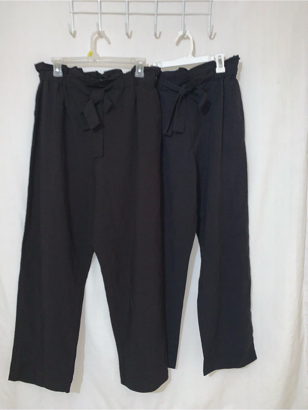 NWOT Emerson Fry Cropped Paris Paper Bag Linen Pants In Black Sizes M, XL - Picture 5 of 16